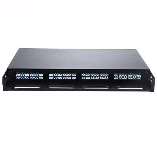 HAIAINE FCSCST12-PORT 24 Port Fiber Board Frame de distribution monocype 1U Type de rack 1U Type de rack 12-core 24 Corde optique Boîte de câblage de fusion Boîte de jonction épaissie de la bride de fibre de fibre de queue Fust