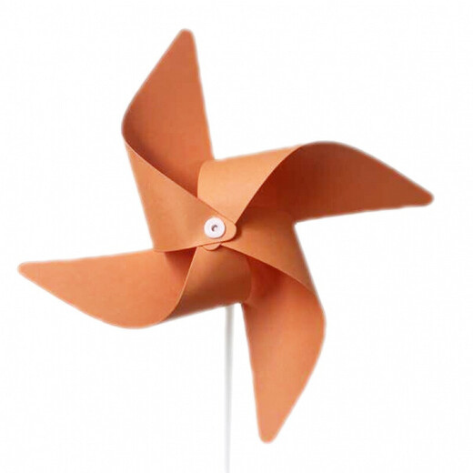 Small windmill decorative windmill diy handmade material package kindergarten creative production painting small windmill children's assembly origami toys white hollow rod 20 pieces