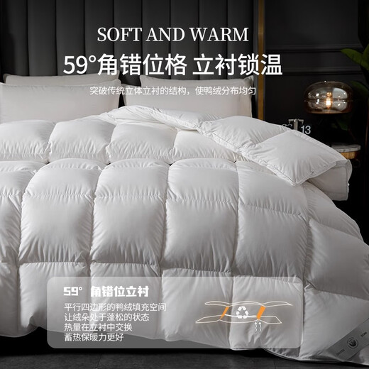 MUJI Quilt Down Quilt 100% Baumwollgewebe Hotel weiße Ente Down Quilt Einzelperson 1,5 Meter x 2 Meter Kern Winterquilt 6-8 Jin [Jin gleich 0,5 kg] Dieser Weiß [100 Baumwollstoff ohne Diamant Velvet] 150x200cm4 Jin [Jin gleich 0,5 kg] [Fill über 1050 g] [Fill über 1050 g]