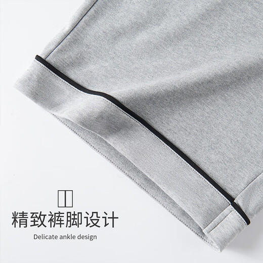 Langsha Pyjama Hosen Herren fünf Viertelhosen reines Baumwollsommer Dünn 10A Antibakterielle Shorts atmungsaktive lose äußere Shorts Home Hosen