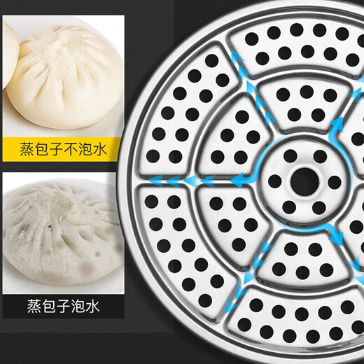 SUPOR 304 stainless steel double-layer multi-bottom soup pot steamer household visible high arch cover multi-functional gas induction cooker universal 4-6 people 304 stainless steel-double-30cm