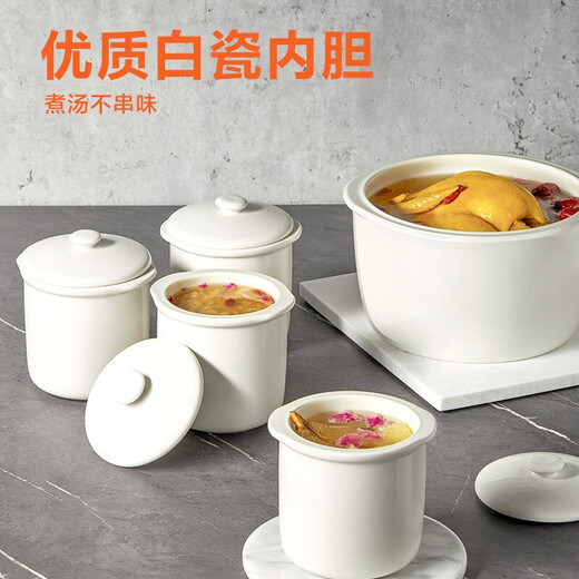 苏泊尔（SUPOR）电炖锅电炖盅煲汤锅炖汤锅白瓷炖锅 一锅五胆隔水炖 酒酿养生锅 【DZ25YC828】 2.5L 一锅五胆白瓷内胆