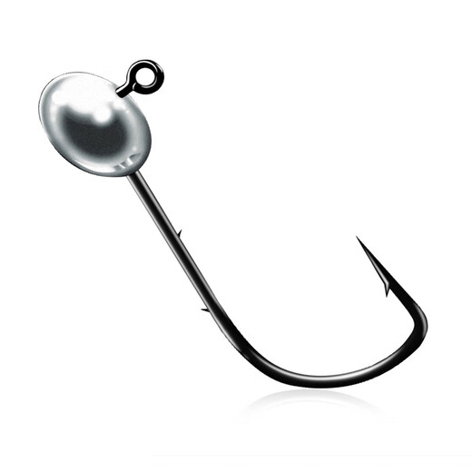 Mustagan fishing micro-object lead head hook soft bait lure hook horsemouth bass black head hook double back spine fish hook micro-object lead head hook CNJH02-3.5g others