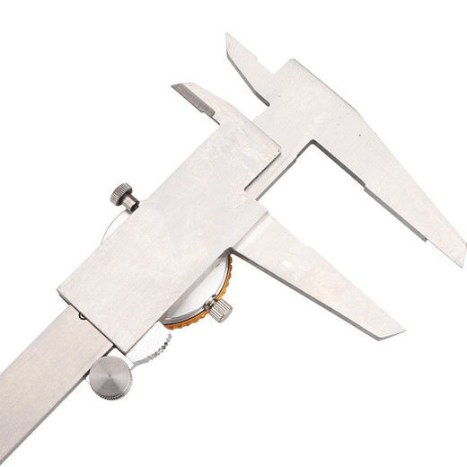 Three-quantity high-precision caliper with meter 0-150-200-300mm industrial representative stainless steel vernier caliper JDA14 0-300mm0.01 closed upgrade
