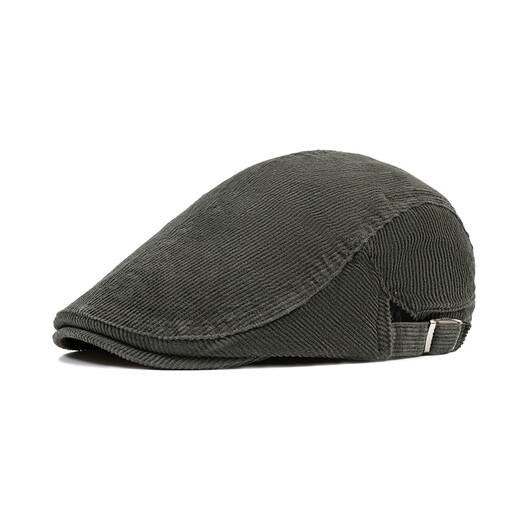 Fangchi hat men's Korean version of forward hat corduroy duck tongue painter hat men's autumn beret soft top newsboy hat burgundy adjustable