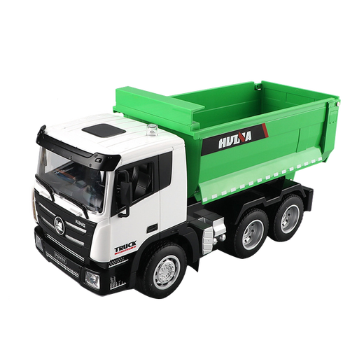 6-Rad Allradantrieb 1:18 Huina Neunkanal Elektrolegierung mit ferngesteuertem Muldenkipper Muldenkipper Simulationstechnik Fahrzeug Kinderspielzeug für Spielzeugauto-MODEL Jungen und Mädchen Geburtstagsgeschenk Elektrische Fernbedienung kontrollierter neunkanalloser Legierungsmüllkippe + Originalbatterie 2 Batterie 2