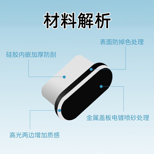 
Munian Type-c Android phone dust plug Honor Huawei Xiaomi 14pro universal power hole charging port plug plug C port plug iqoo12 Type-c metal dust plug black 1 send anti-lost Xiaomi 14/14Pro/14Pro+