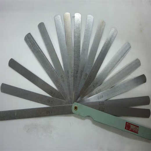 Feeler gauge single piece feeler gauge piece thickness 0.02-1.0mm spring steel gap gauge feeler gauge piece length 100mm-300 100 length 0.05
