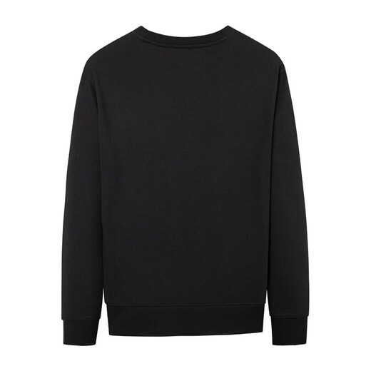 Dances with Wolves Velvet Sweatshirt Men's Autumn and Winter National Fashion Pattern Versatile Thick Sweatshirt Men's Top Black Velvet M