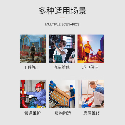 工品星劳保手套点胶线手套耐磨防滑工地工作开车透气轻薄尼龙黑色12付/包