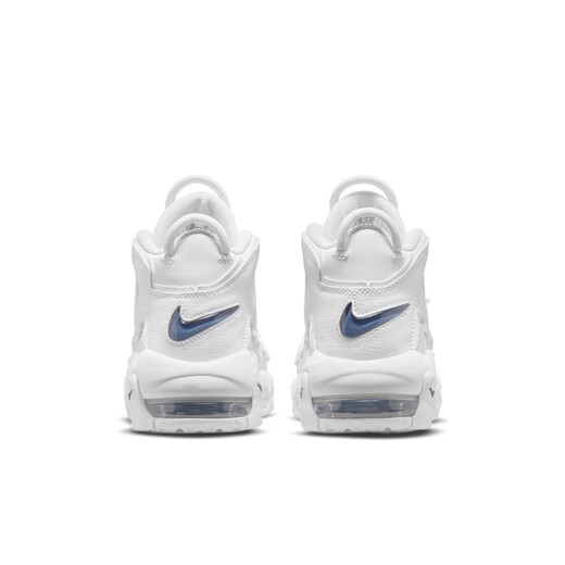 Nike (NIKE) official boys and girls UPTEMPO big children's sneakers autumn retro basketball style cushioning DH9719 100 white/deep dark blue/white/deep dark blue 40