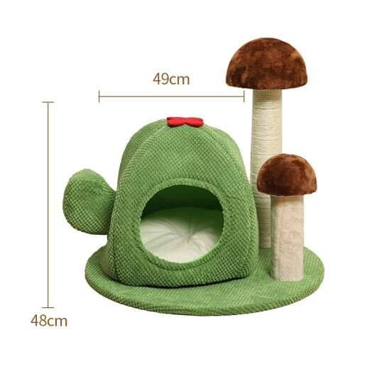 Hip-Hop Duck Forest Adventure Series Cat Climbing Frame Jumping Platform Cat Stand Vertical Cat Scratching Board Sisal Scratching Post Cat Claw Grinding Toy Cactus Single-layer Jumping Platform