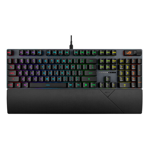 ROG Ranger 2RX PBT version mechanical keyboard wired e-sports gaming keyboard RX blue axis RGB backlight waterproof and dustproof keyboard 104-key chicken/fearless contract black