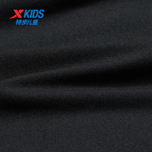 XTEP (XTEP) Kinderkleidung für Jungen und Mädchen, modische und vielseitige Sport -Strickhosen für Jungen und Mädchen, echte schwarze 160 cm