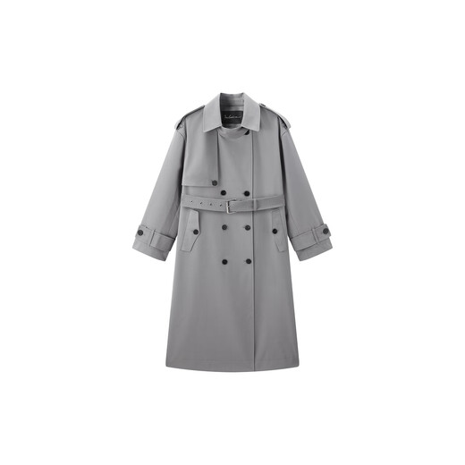 Peacebird [même style dans le centre commercial] Vêtements féminins 2025 Spring Nouveau Silhouette Windbreaker Silhouette A1Bef1396 Gray M 160