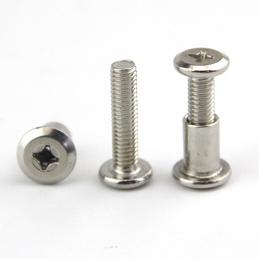 XMSJ Nickel Grande tête plate à verrouillage croix à verrouillage Plywood Strip à pointes Meubles Buts Butt Vis M6M8 6 * 3520