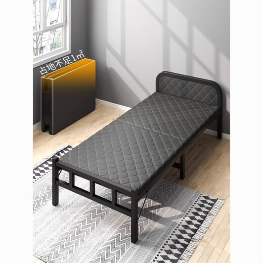 Kanglang lit pliant lit simple lit maison déjeuner pause petit lit pour adulte maison de location simple 1 mètre 2 lit double portable
