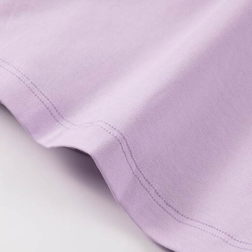 Haggis (HAZZYS) brand children's clothing girls dress new summer style comfortable thin elastic college style short-sleeved POLO skirt Ningxiang Purple 120
