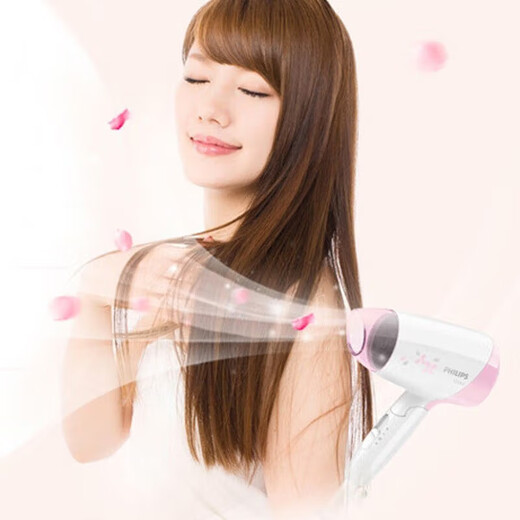 Philips (PHILIPS) hair dryer household high-power hair dryer constant temperature hair dryer must-have for student dormitories HP8120-white portable foldable constant temperature hair care