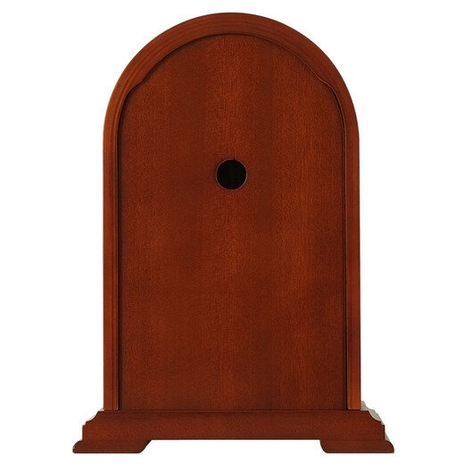 MapleLeaf home solid wood desk clock living room retro desktop personalized clock ornaments new Chinese style simple quartz clock desktop clock Liriodendron wood + time quartz movement + Arabic dial