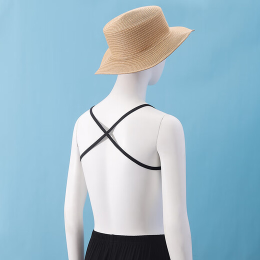 Buupnn one-piece underwear, gastric-resistant, backless, breathable, adjustable feeding triangle cup, ice silk thin, flesh color L (recommended bust size 85-92)