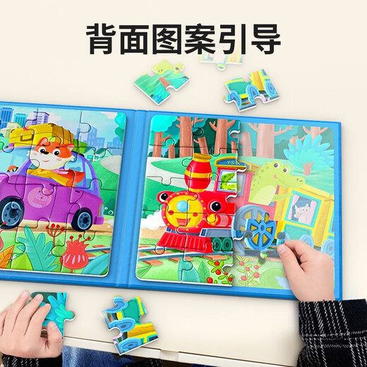 Yisirui Children's Magnetic Jigsaw 1-3-6 Years Old Baby Plane Jigsaw Magnetic Early Education Toys 4 Boys and Girls Birthday Gifts