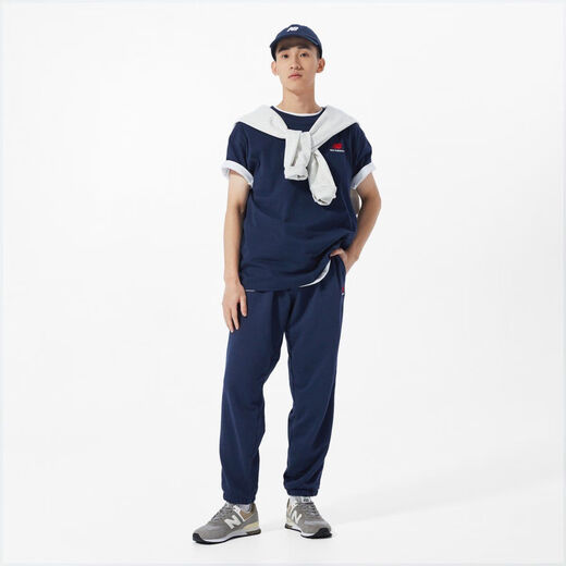 NEW BALANCE New BalanceNB official men's and women's fitness sports leggings couples casual trousers UP21500 BK black 170