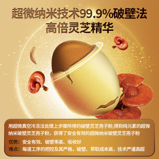 五色破壁灵芝孢子粉胶囊滋补营养品中老年增强免疫力术后探病礼物