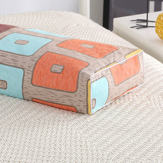 Yimax whole head single student dormitory bed neck protection rice husk hard pillow core with pillowcase home adult cervical small square pillow dark green flower
