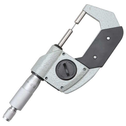 Three-measure wall thickness round head spline small probe single and double pointed digital display micrometer 0-25mm flat tip crimping height gauge JDP07 spline 0-25mm small head 1*5