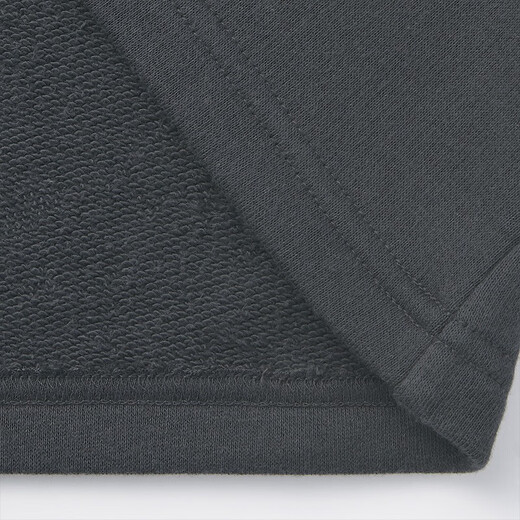 MUJI MUJI Big Kids Soft Terry Tunic Children's Clothing CBK32A1A Charcoal Gray 130 cm