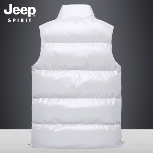 JEEP SPIRIT马甲男棉衣马甲男秋冬坎肩休闲加厚保暖背心男士棉服户外防风外套 683蓝色 XXXL