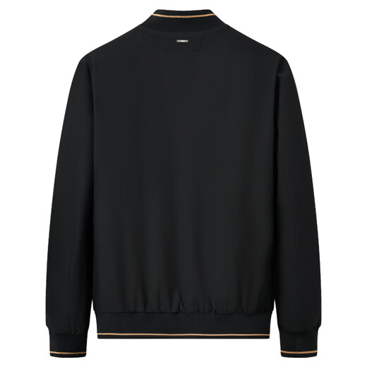 Dances with Wolves 90 duck down + graphene lining windproof baseball uniform casual men's jacket 001 black 170