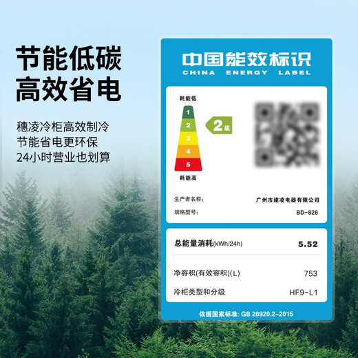 穗凌冰柜商用冰柜大容量卧式冷柜 冷藏冷冻可转换 商用冰箱雪柜餐饮店大排档酒店后厨适用商用冷柜 【-25℃~10℃】BD-828