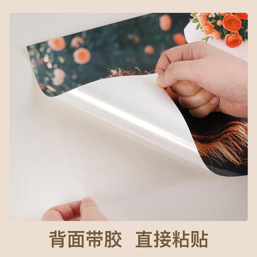 [Ultra-Clear-Druck] Poster benutzerdefinierte Wandaufkleber Foto Druck Hochzeit Willkommensfoto Poster Werbeaufkleber Druck 1 592*841 mm [mit selbstklebendem Klebstoff] Keine Spezifikationen