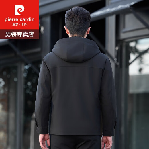 Pierre Cardin Men's Winter New Mink Liner Pie Overcome Haining Mink Fur Coat Short Jacket Fur Integrated 2503 Military Green Mink Liner + Fur Sleeves 2XL 150-165Jin Jin is equal to 0.5 kg