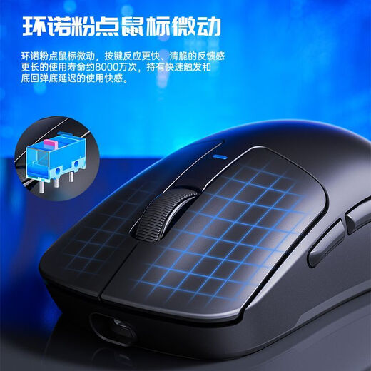 Wolf Spider (AULA) SC680 wireless Bluetooth mouse three-mode lightweight e-sports game 2.4G wireless/Bluetooth/wired five-speed DPI adjustable office laptop ergonomic mouse SC680 red [three-mode] 8K version