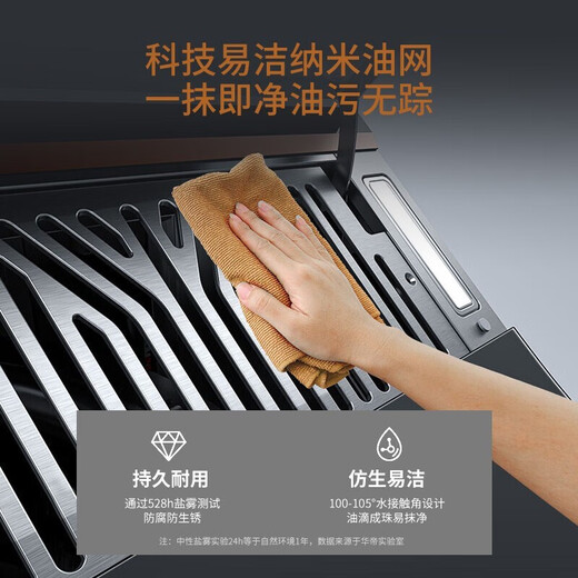 Vatti Range officiel Hood pour ménage silencieux grand hotte d'aspiration 23 Volume d'air Volume de nettoyage automatique Capine d'aspiration i1171 I11171 + I10073B + 12153-16
