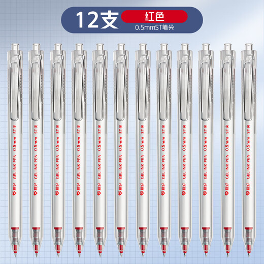Hobby Little White Brush Pen 0.5 Pen en neutral de secado rápido Pen de firma simple más recarga Ins Estilo Estudiante Pen GP2691 1108 Sustituto Negro 20 piezas