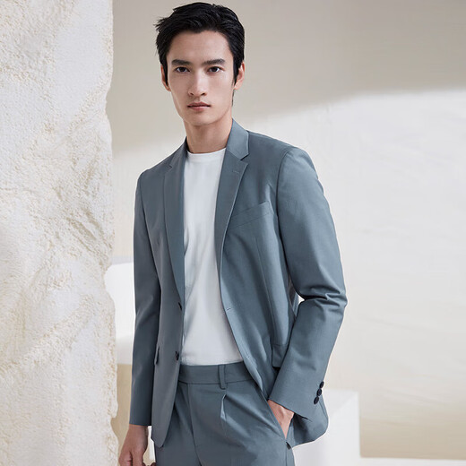 Good news bird spring light formal suit (top) flat lapel suit for men EBB231712 light green 50A