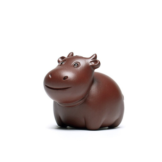 Zanghutianxia pure handmade purple clay tea pet tea table ornaments can raise high-end tea and play with tea table ornaments to attract wealth tea pet cow cattle tea pet