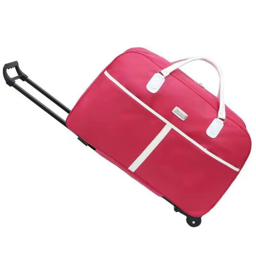 Li Ke Trolley Bag Women's Large Capacity Trolley Bag Lightweight Travel Bag Travel Bag Handbag Tow Wheel Luggage Bag Student Bag Purple 22 Inch (Medium Size)