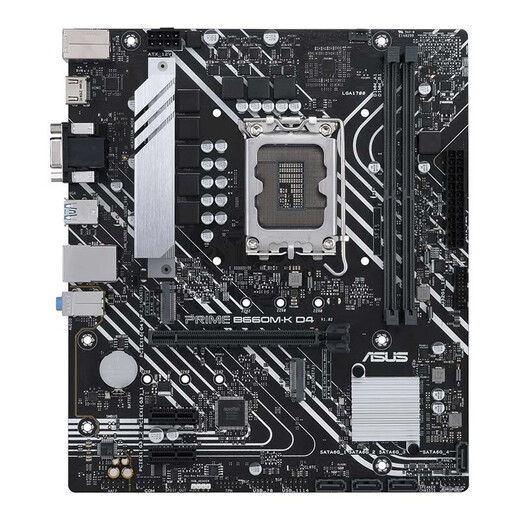 英特尔（Intel）12代酷睿CPU 华硕600主板CPU套装 板u套装 华硕PRIME B660M-K D4 i3-12100 盒装