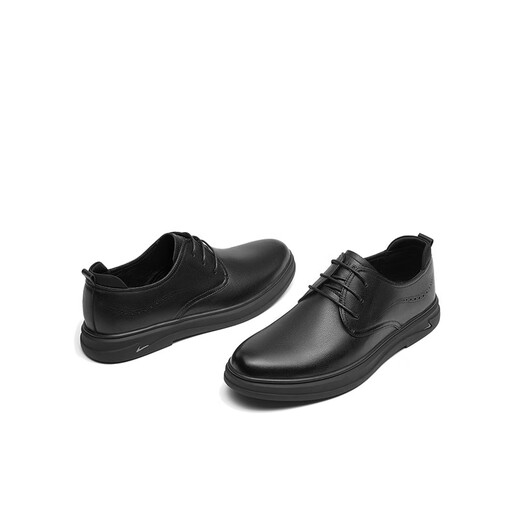 Red Dragonfly Leather Shoes Men's New Business Leather Shoes Men's British Style Casual Men's Leather Shoes Commuter Low Top Men's Shoes WTA12127 Black (WTA12127) 44
