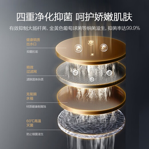 VATTI official gas water heater natural gas 15% national subsidy gas and electric dual waterproof servo level constant temperature silent i12104 16L one kitchen and multiple bathrooms trade-in