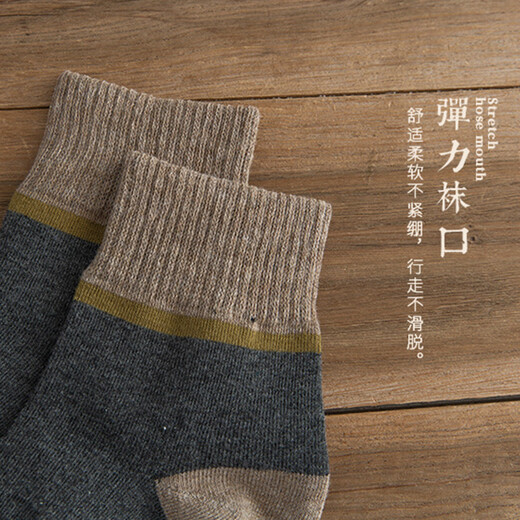 FitonTon10双袜子男秋冬季袜子防臭袜厚袜子篮球袜复古吸汗耐磨中筒袜