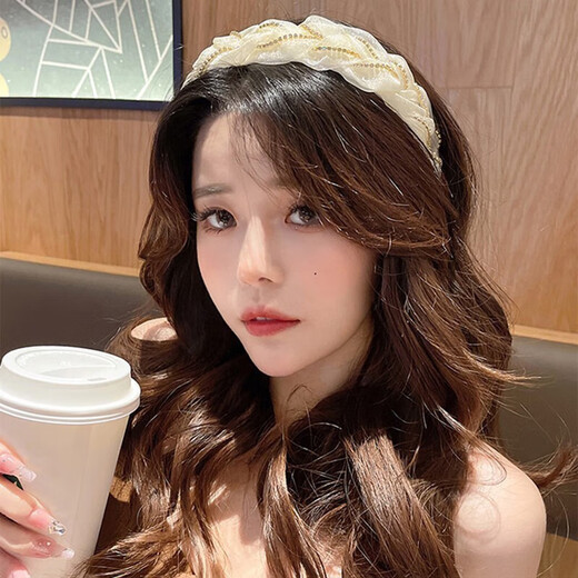 Kamalun (KAMALUN) hairband female forest style high-end rhinestone headband 2025 new pressure hair headband hair accessories for girlfriend birthday gift black + brand gift box