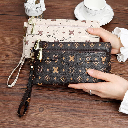 Changyin Nouvelle version coréenne Simple Femme's Clutch Casual Versatile Femme pour femmes Mobile Portefeuille Portefeuille Hand Grab Sac à main à la mode 521 Mètres blancs