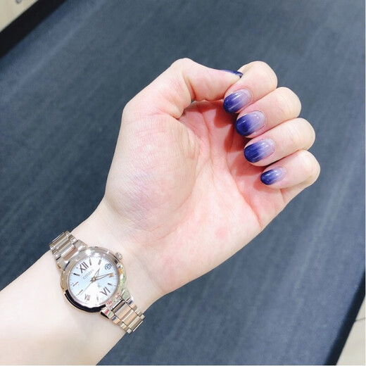 西铁城（CITIZEN）XC系列光能电波美丽气质女表 ES9435-51A