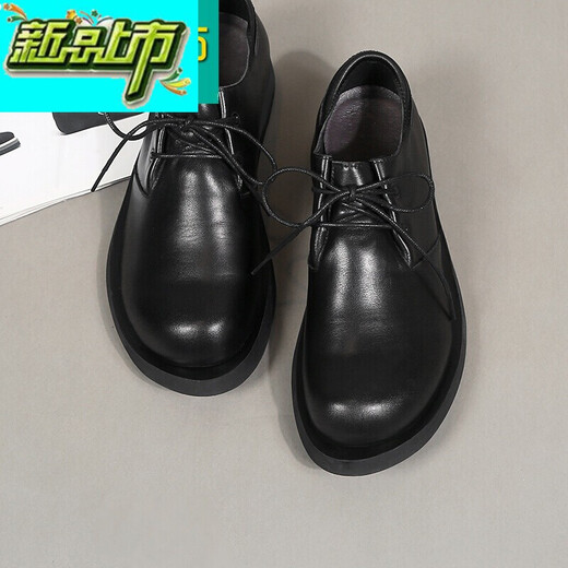 McDie Legend Business Casual's Men's Retro Big Head Skin Chaussures Chaussures en cuir masculin Sole Sole rond Toe à main